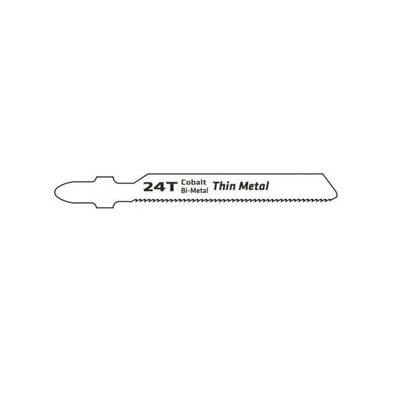 Century Drill & Tool 06268 Jig Saw Blade, 2-3/4 in L, 24 TPI 6268